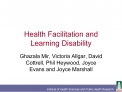 Health Facilitation and Learning Disability