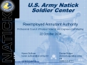 US ARMY NATICK SOLDIER CENTER Kansas Street Natick, MA 01760 natick.army.mi