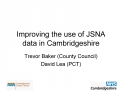 Improving the use of JSNA data in Cambridgeshire