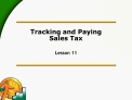 Tracking and Paying Sales Tax