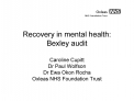 Recovery in mental health: Bexley audit