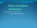 Mahe-ramadhan MUBARAK