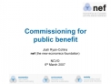 Commissioning for public benefit