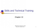 Skills and Technical Training