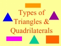 Types of Triangles Quadrilaterals