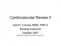 Cardiovascular Review II