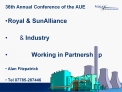 36th Annual Conference of the AUE