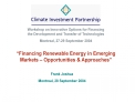 Financing Renewable Energy in Emerging Markets Opportunities Approaches