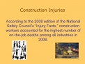 Construction Injuries
