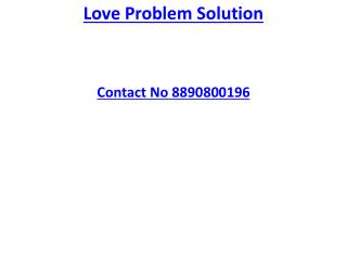 Love Problem Solution