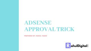 How to Get Google AdSense Approval Tips and Tricks
