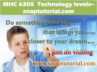 MHC 6305 Technology levels--snaptutorial.com