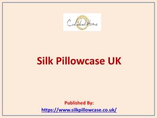 Silk Pillowcase UK
