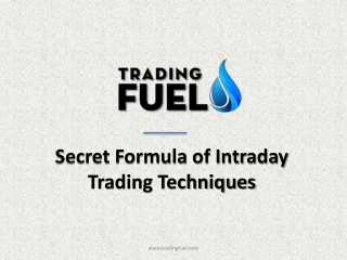 Secret Formula of Intraday Trading Techniques