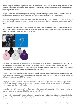 10 Quick Tips About bts merch